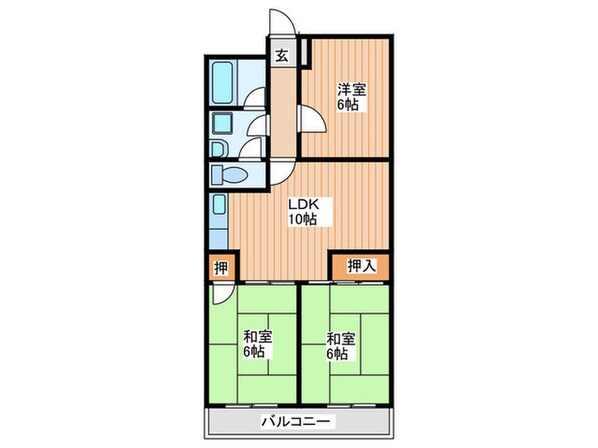 丸信リバーサイドコーポ第２の物件間取画像